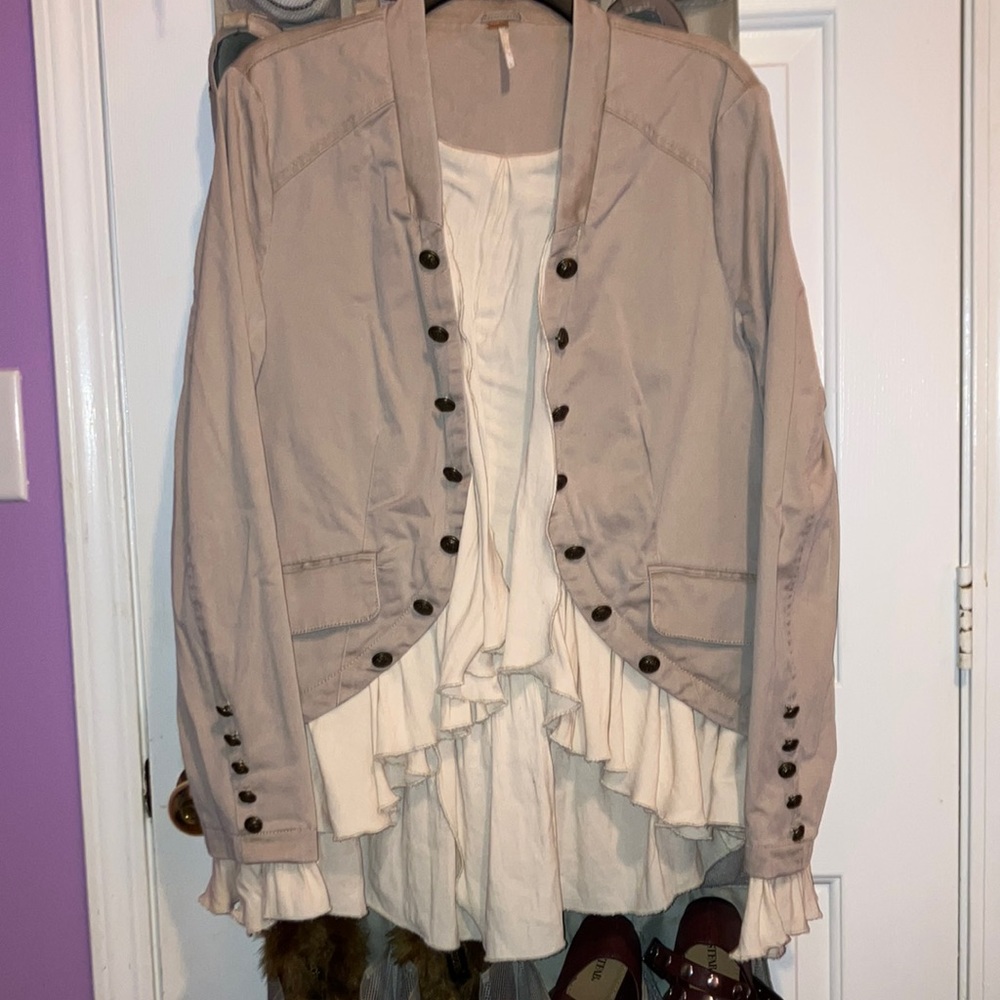 Free People Ruffles & Romance Jacket